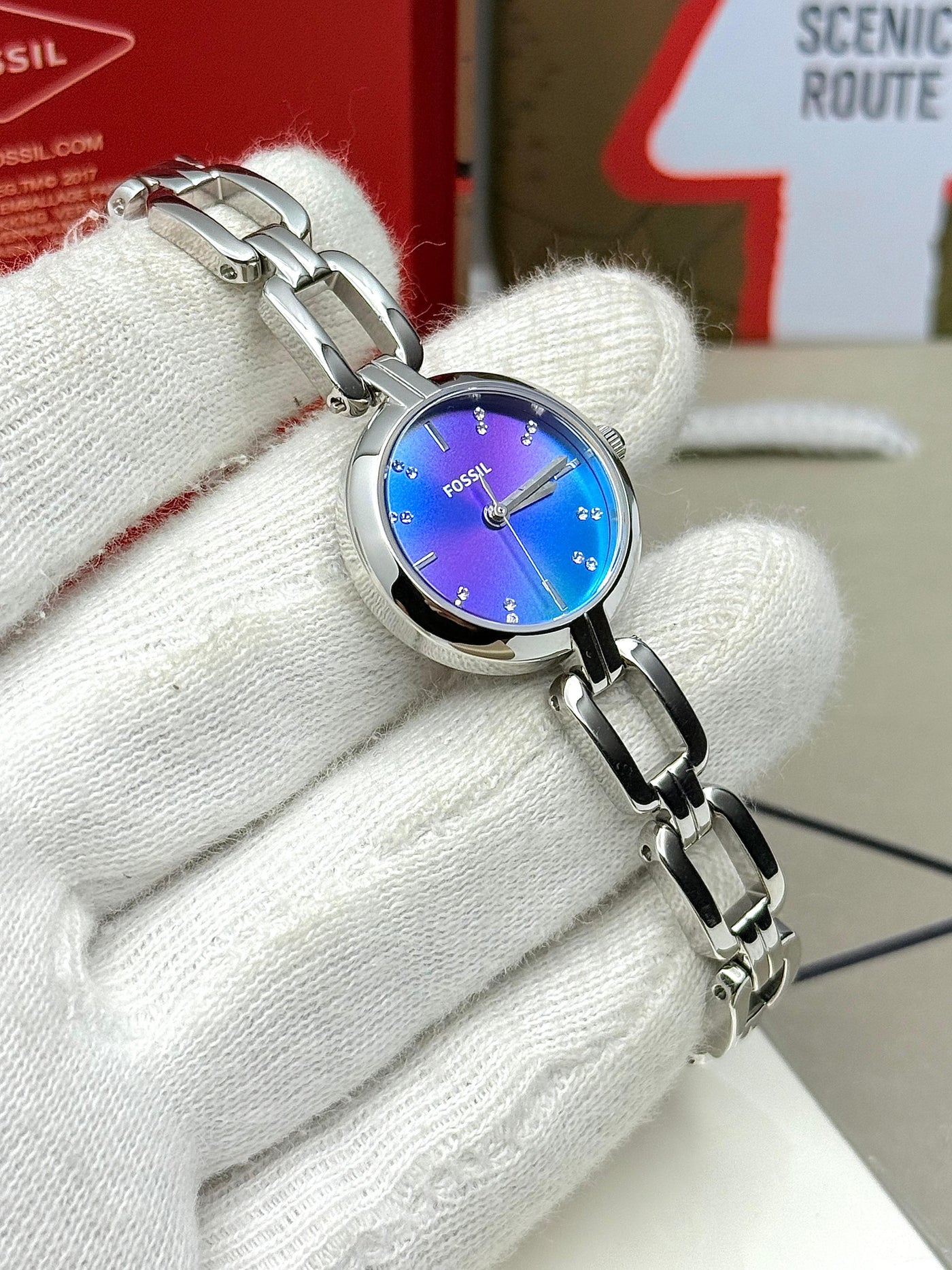 💜💙💚  Fossil Kerrigan Two-Tone Stainless Steel Ladies Watch