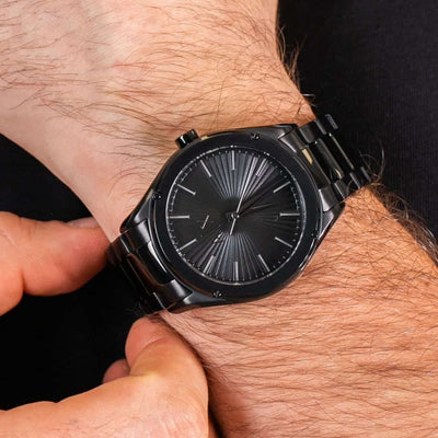 ⬛🔲Armani Exchange Fitz Black Stainless Steel Men's Watch