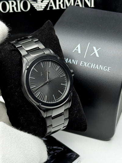 ⬛🔲Armani Exchange Fitz Black Stainless Steel Men's Watch