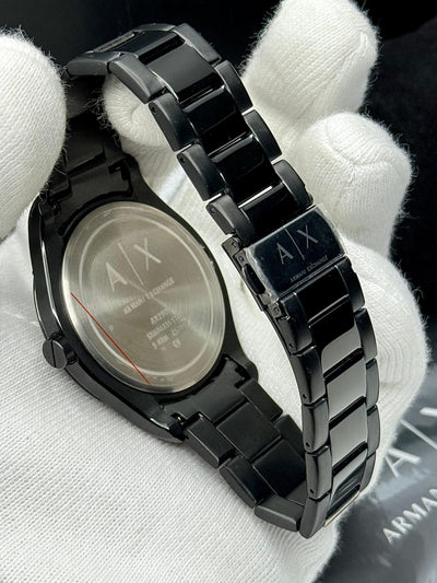 ⬛🔲Armani Exchange Fitz Black Stainless Steel Men's Watch