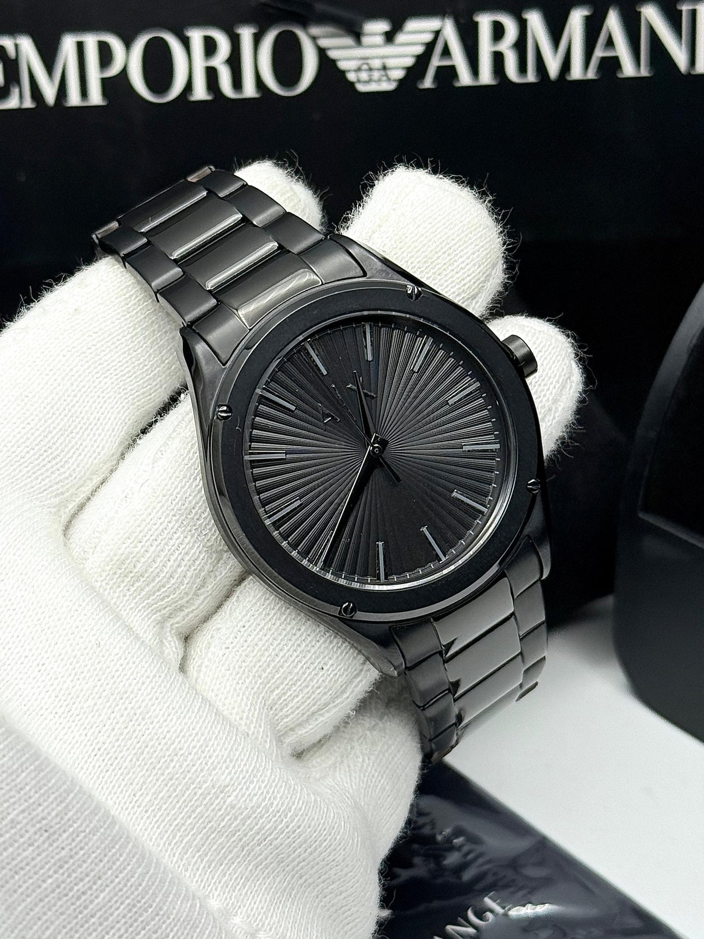 ⬛🔲Armani Exchange Fitz Black Stainless Steel Men's Watch