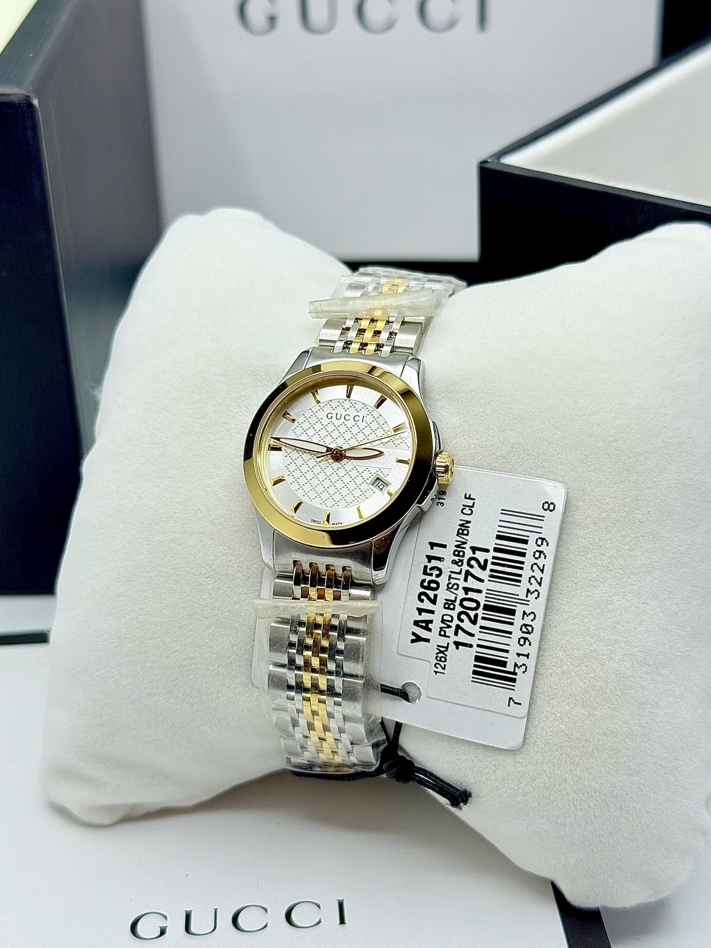 GUCCI G-TIMELESS Swiss Made Two Tone Ladies Watch