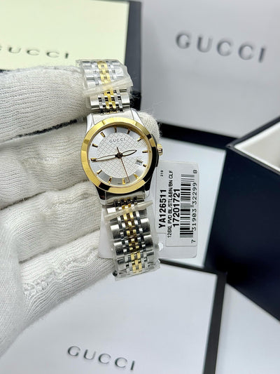 GUCCI G-TIMELESS Swiss Made Two Tone Ladies Watch
