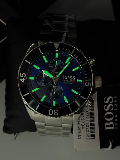 ⬛🟦 Hugo Boss OCEANS EDITION Chronograph Men's Watch