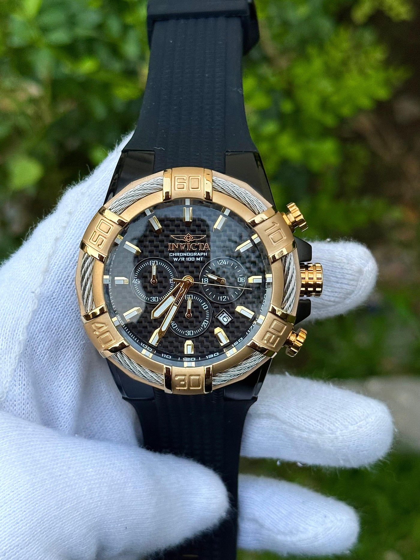 ⬛🟨 Invicta Bolt Men Model 25687- Men's Watch Quartz || 52mm