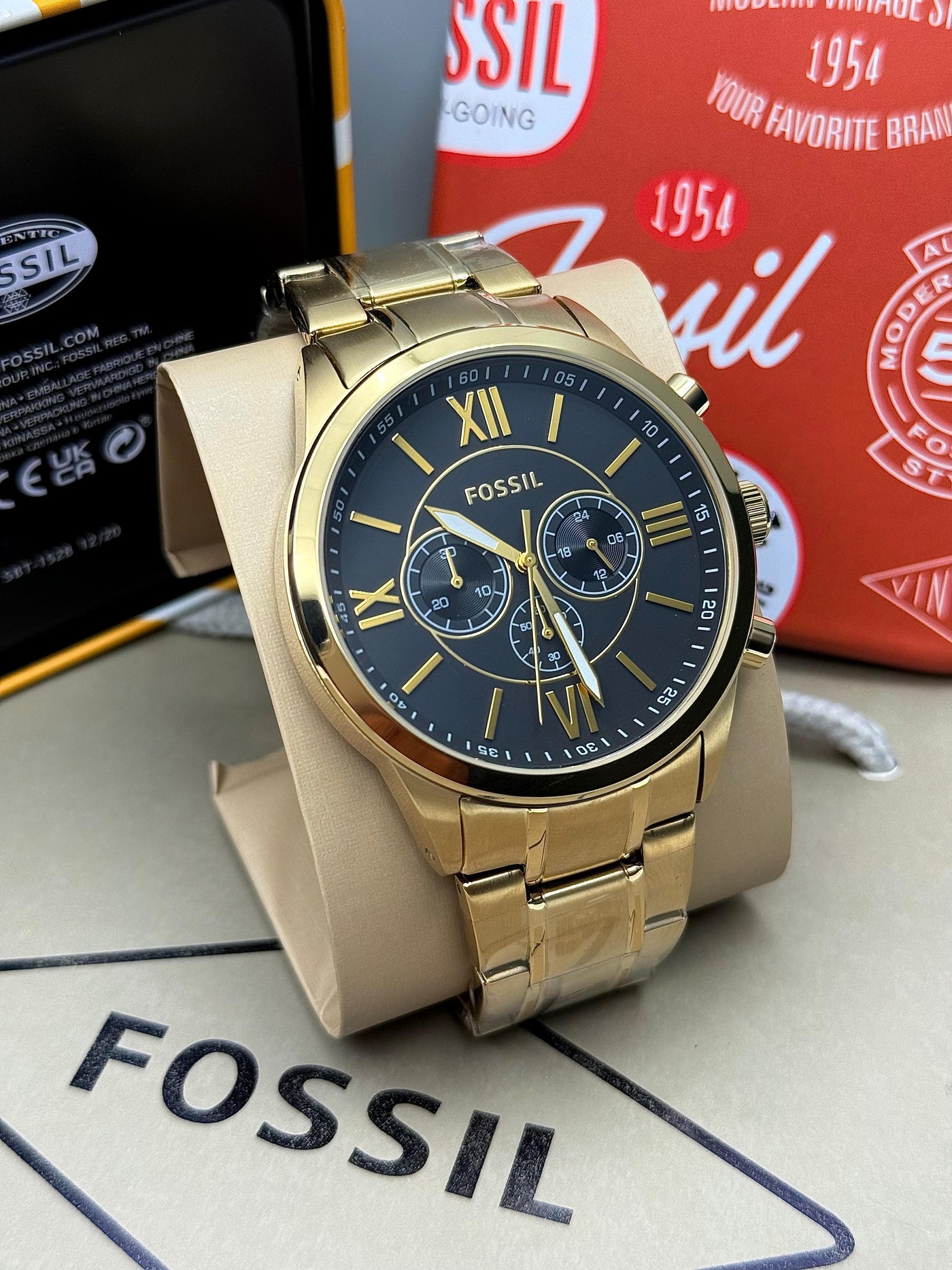 Fossil Men’s Gold-Tone Multifunction Watch