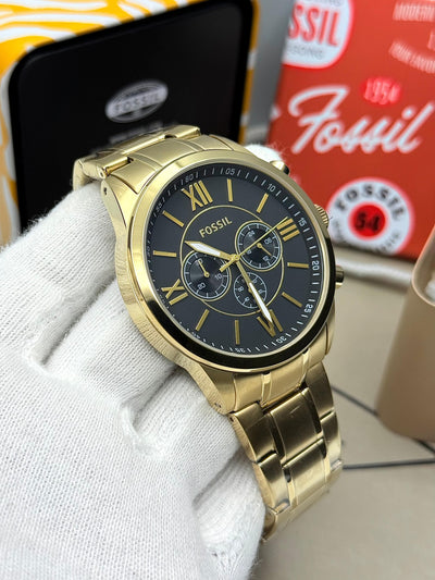 Fossil Men’s Gold-Tone Multifunction Watch