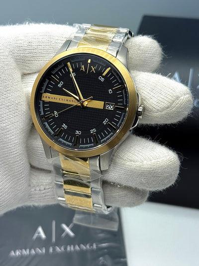 🟨🔲 A|X ARMANI EXCHANGE TWO-TONED STAINLESS STEEL MEN'S QUARTZ WATCH