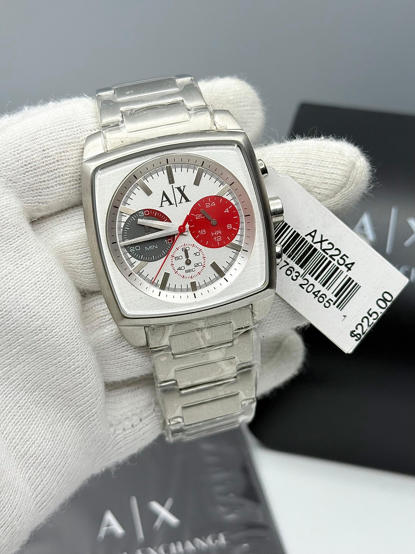 🟥 Armani Exchange Square Dial Stainless Steel Watch For Men