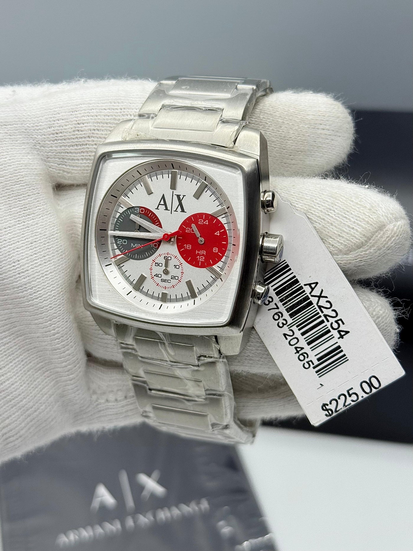 🟥 Armani Exchange Square Dial Stainless Steel Watch For Men