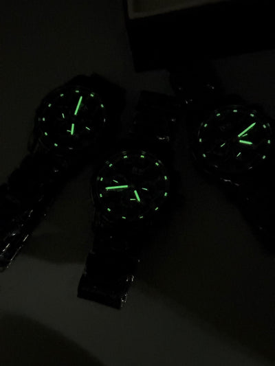 ⬛🔳 ANGELA BOS Sub Dial Luxury Men's Watch in Black Dial