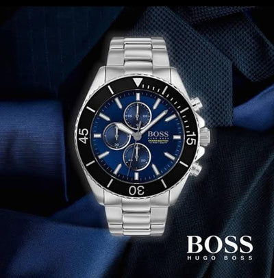 ⬛🟦 Hugo Boss OCEANS EDITION Chronograph Men's Watch