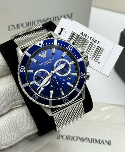 🔥 Emporio Armani Dive-Inspired Sport Men’s Stainless Steel Quartz Watch