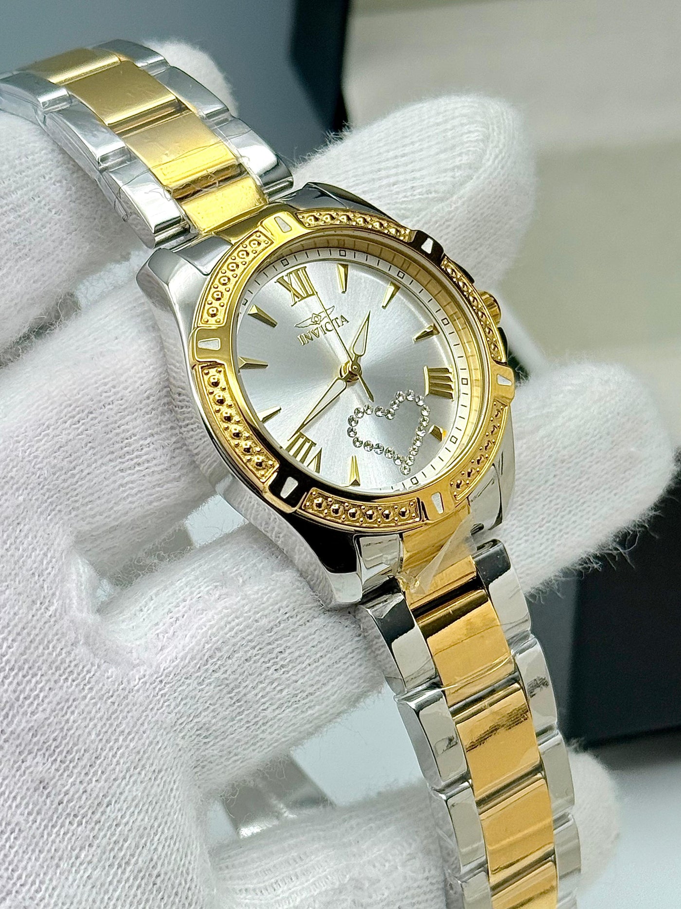💛✨ INVICTA ANGEL LADY &nbsp;Two Tone Stainless Steel Bracelet Watch for Women