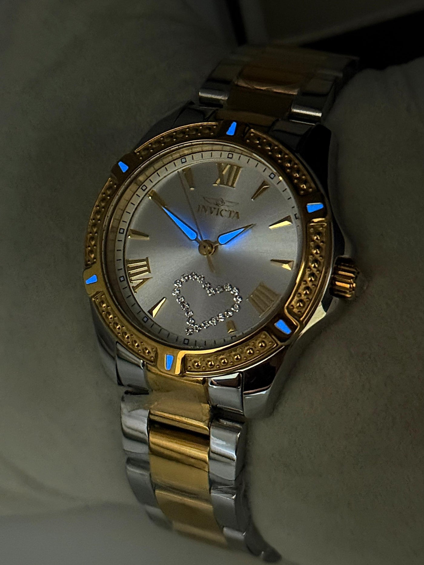 💛✨ INVICTA ANGEL LADY &nbsp;Two Tone Stainless Steel Bracelet Watch for Women