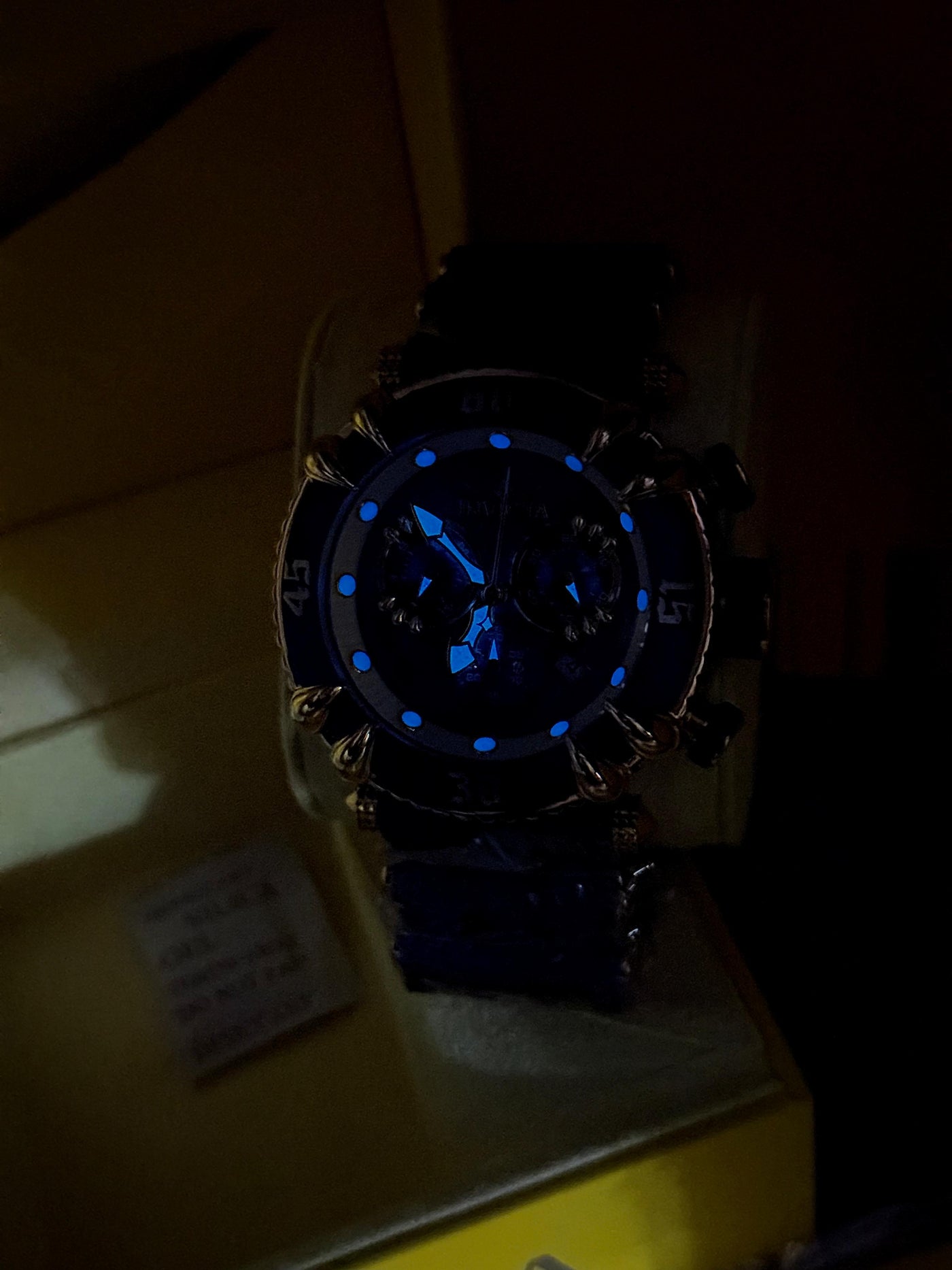 🟦🔥🟨 Invicta Men's 52mm Subaqua Talon Blue Dial Swiss Blue Chronograph Watch