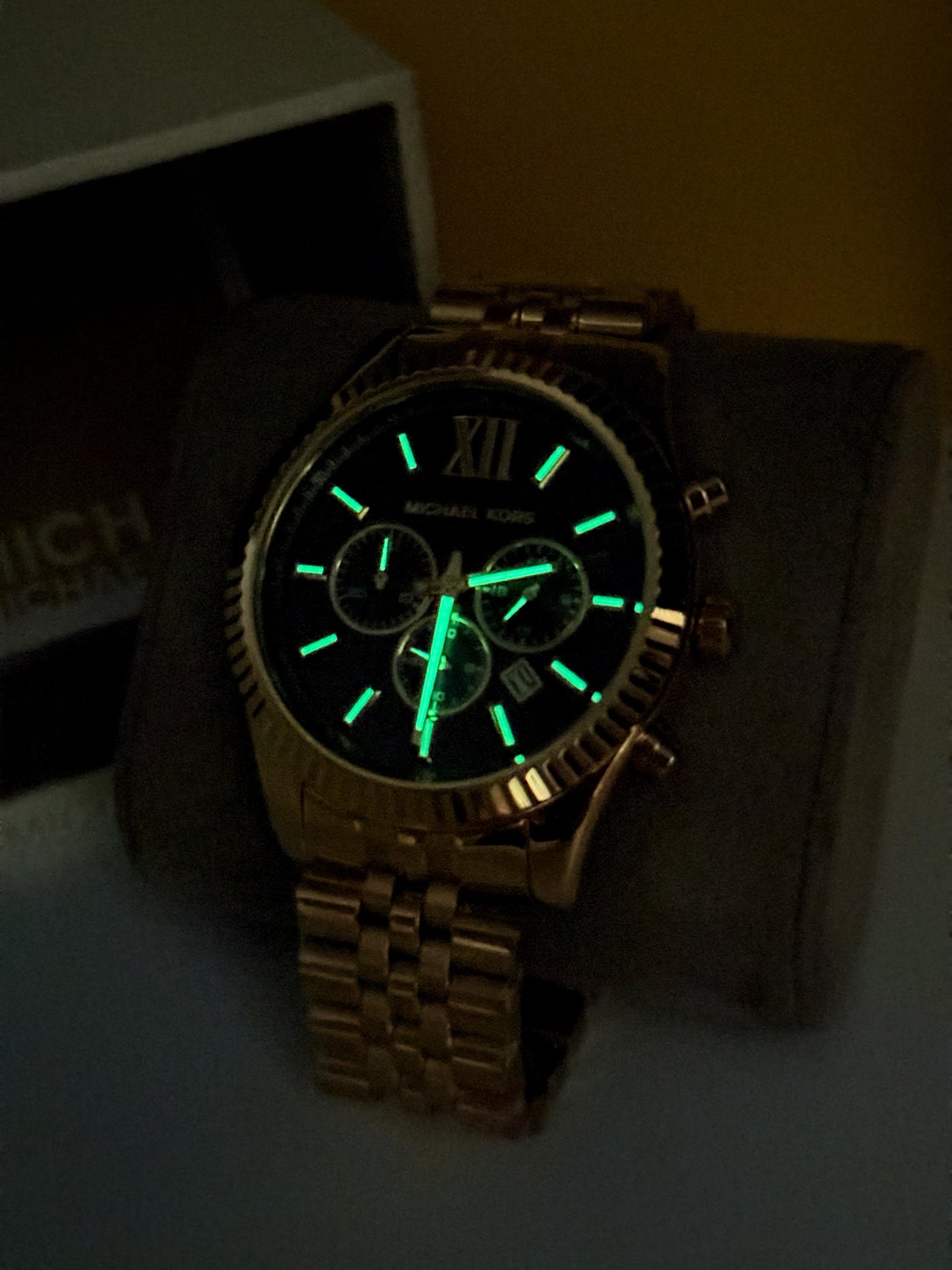 Michael Kors Lexington Gold-Tone Men's Stainless Steel Quartz Watch