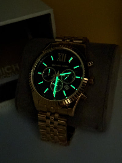 Michael Kors Lexington Gold-Tone Men's Stainless Steel Quartz Watch