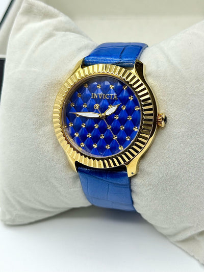 💙🩵Invicta Angel Blue Quilted Dial Ladies Watch