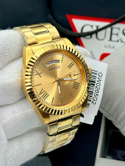 🟨🟨 Guess CONNOISSEUR Men’s Quartz Stainless Steel Watch