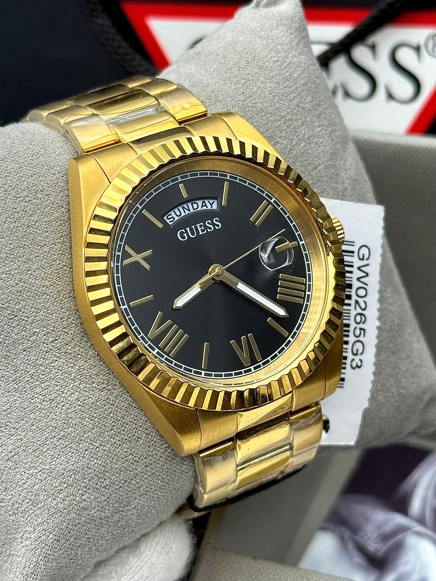 Guess CONNOISSEUR Men’s Quartz Stainless Steel Black Dial Watch