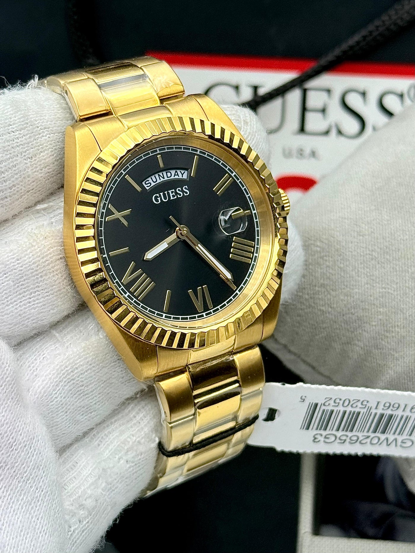 Guess CONNOISSEUR Men’s Quartz Stainless Steel Black Dial Watch