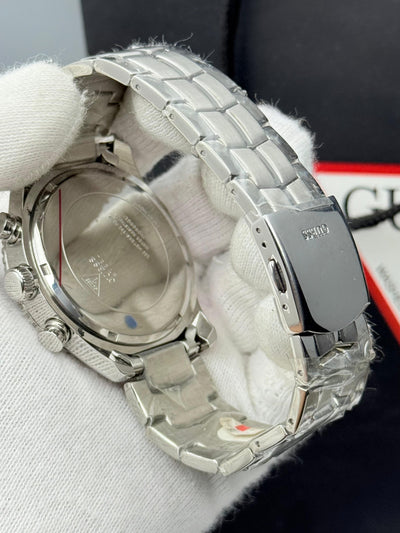 🟦🔲 GUESS Fleet Stainless Steel Chronograph Men's Watch