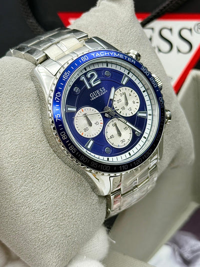 🟦🔲 GUESS Fleet Stainless Steel Chronograph Men's Watch
