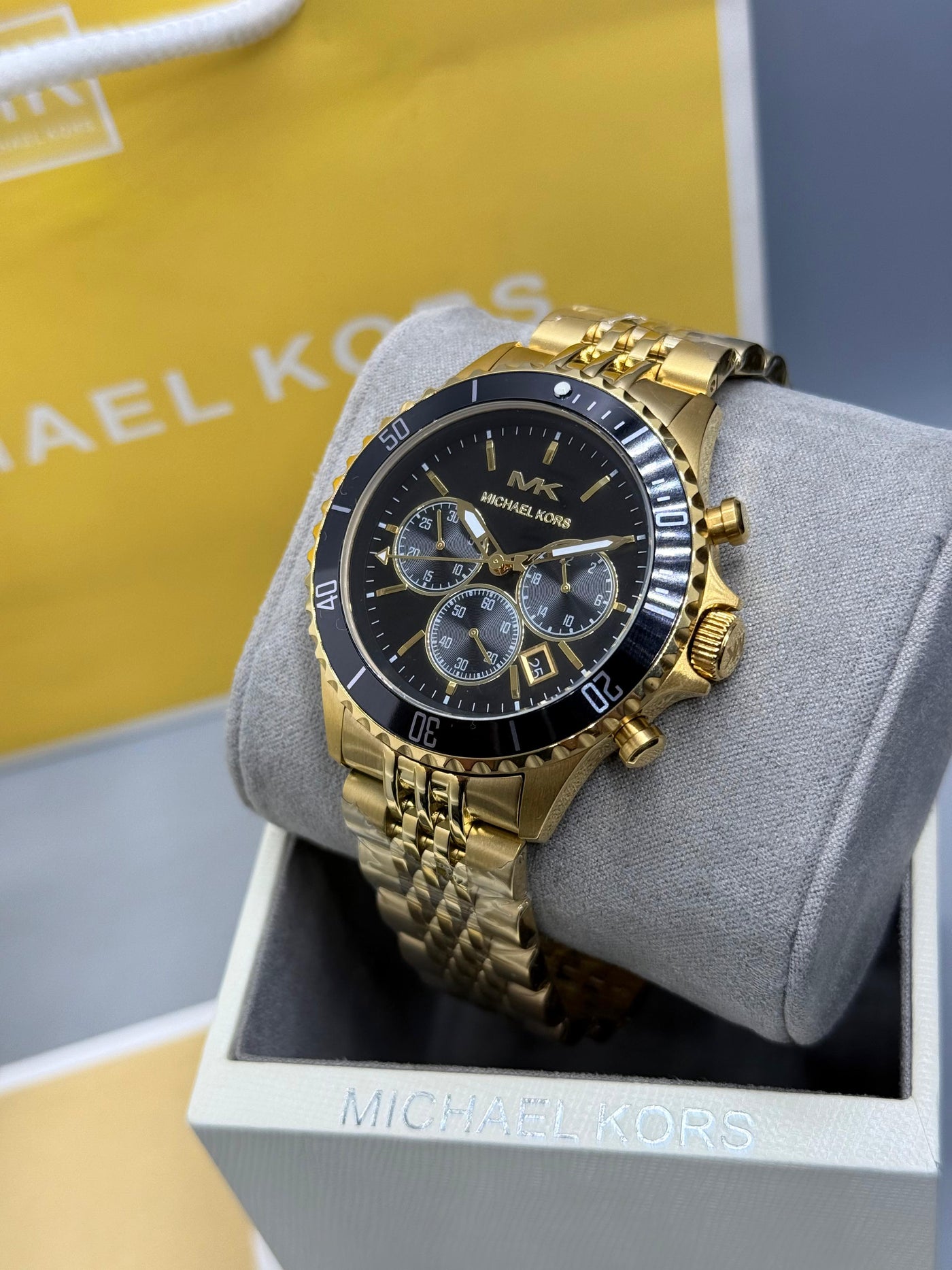 🟧⬛MICHAEL KORS Bayville Series Chronograph Quartz Watch for Men