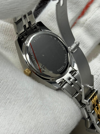 💛🤍 Fossil Women's Scarlette Mini Quartz Stainless Steel Three-Hand Watch