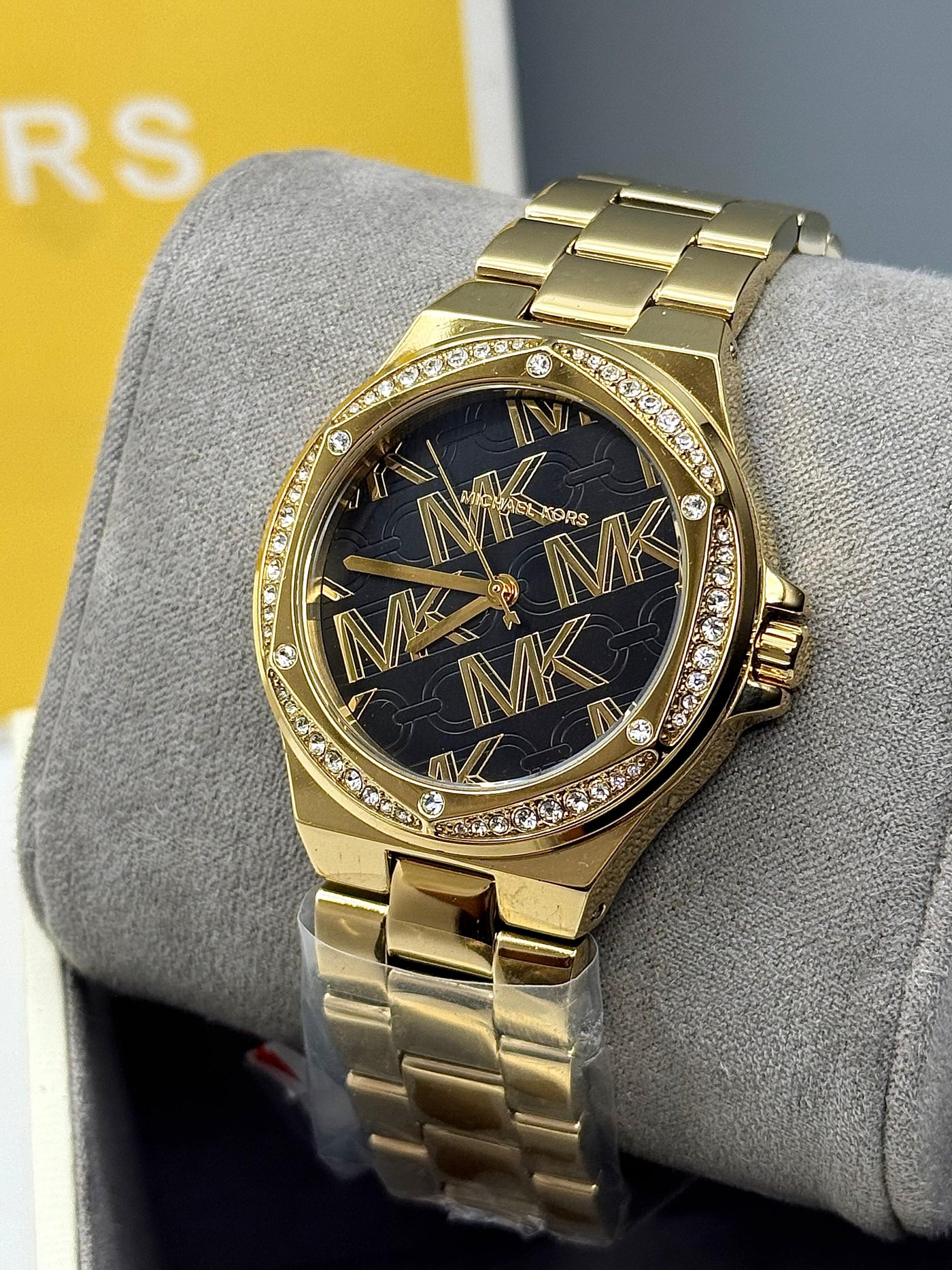 💛🖤Michael Kors Lennox Women's Stainless Steel Quartz Watch