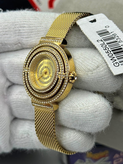 💛✨ GUESS Ladies Gold Tone Analog Watch