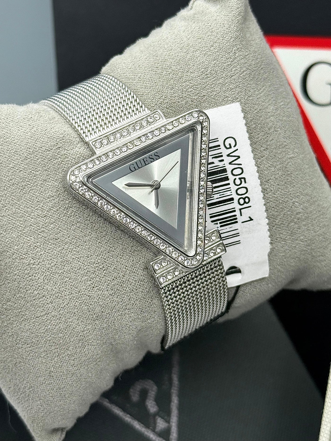 🔥Guess Champagne &amp; Crystals Dial with Mesh Bracelet Watch For Women