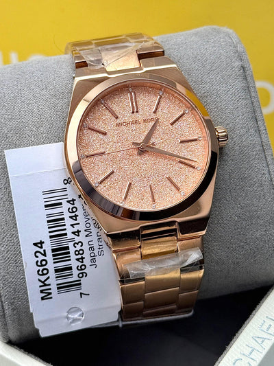 Michael Kors Women’s Quartz Stainless Steel Rose Gold Dial Watch