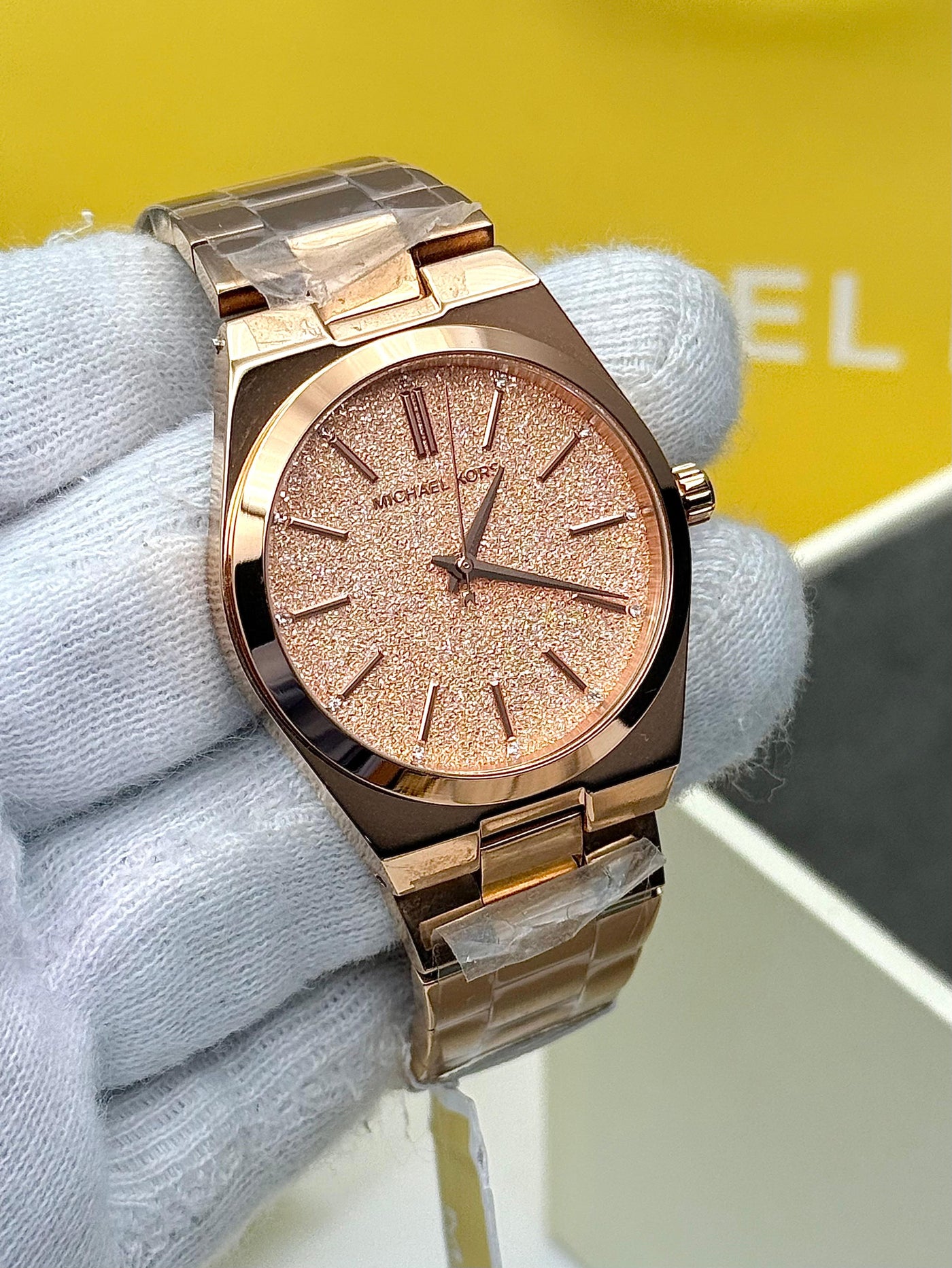 Michael Kors Women’s Quartz Stainless Steel Rose Gold Dial Watch