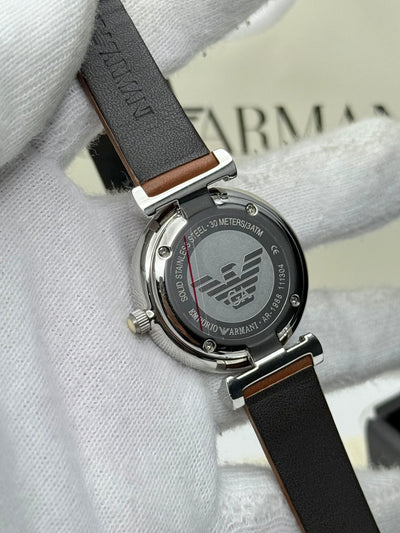 ⬜ Emporio Armani Analog White Dial Women's Watch- AR1988