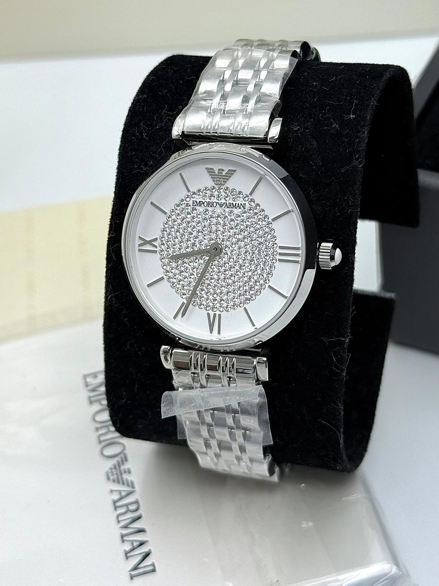 🩶 Emporio Armani Women's Stainless Steel Two-Hand Dress Watch