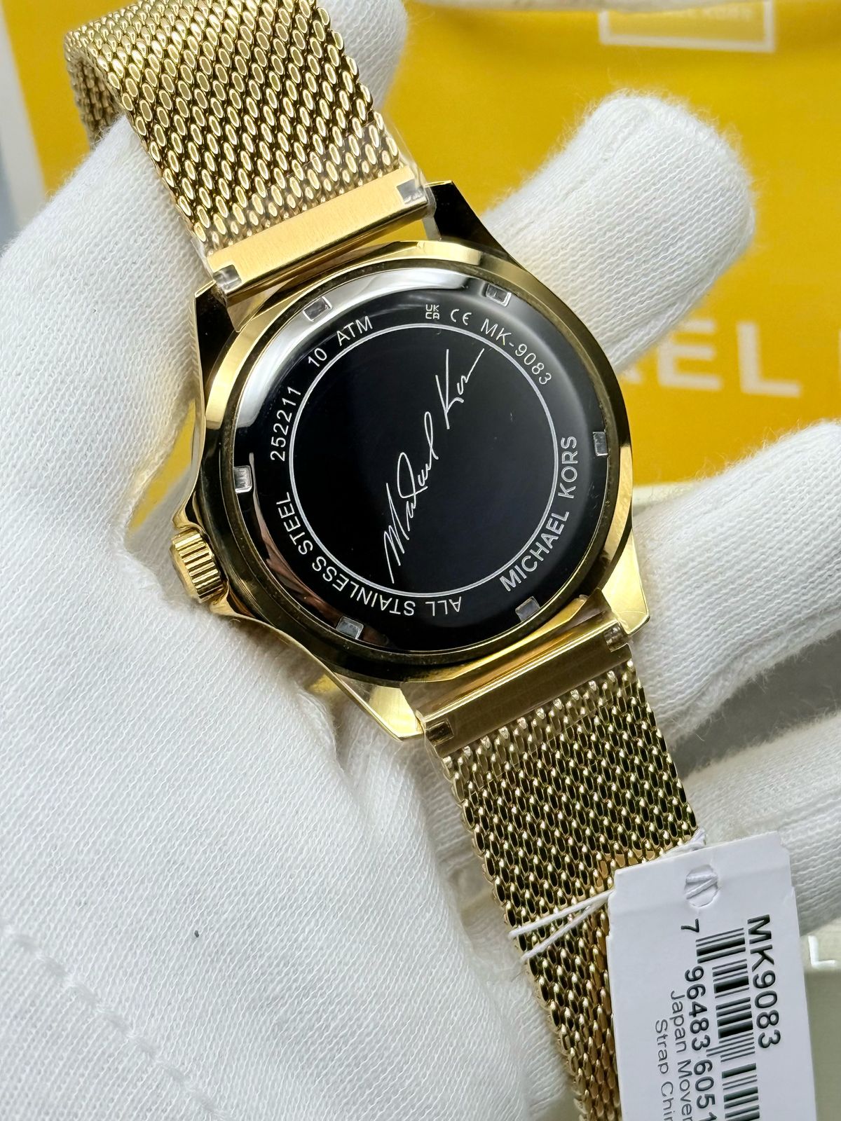 🔥 Michael Kors Everest Gold Mesh Bracelet Gold Dial Quartz Watch for Gents